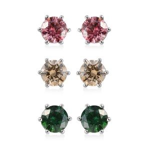 SWAROVSKI Zirconia Stud Earrings Set of Three